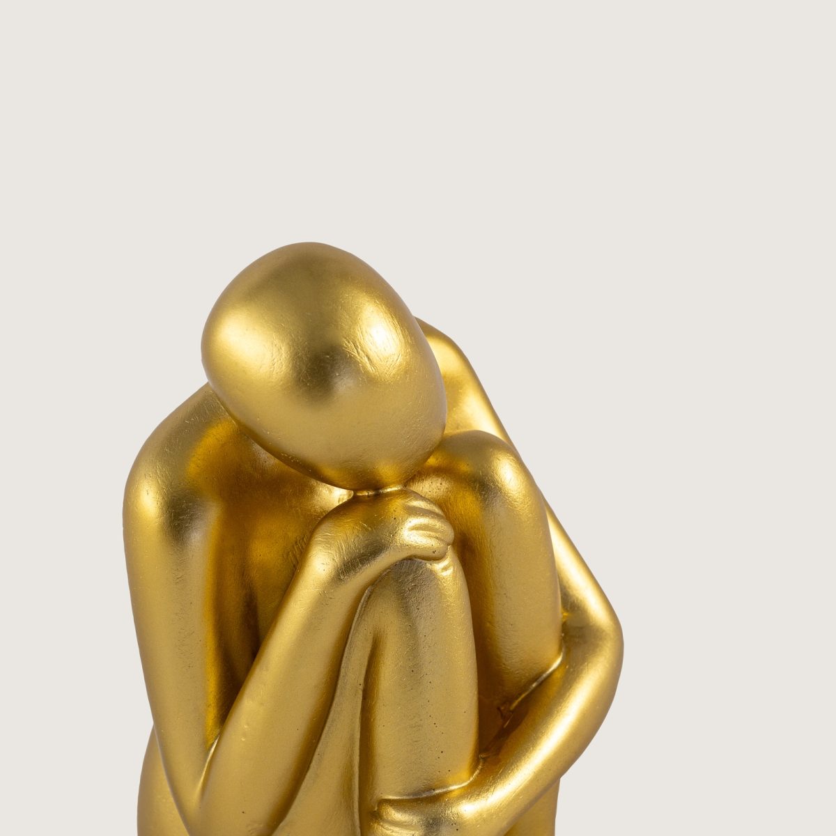 OTURAN ADAM KİTAP TUTUCU GOLD - Görsel 3