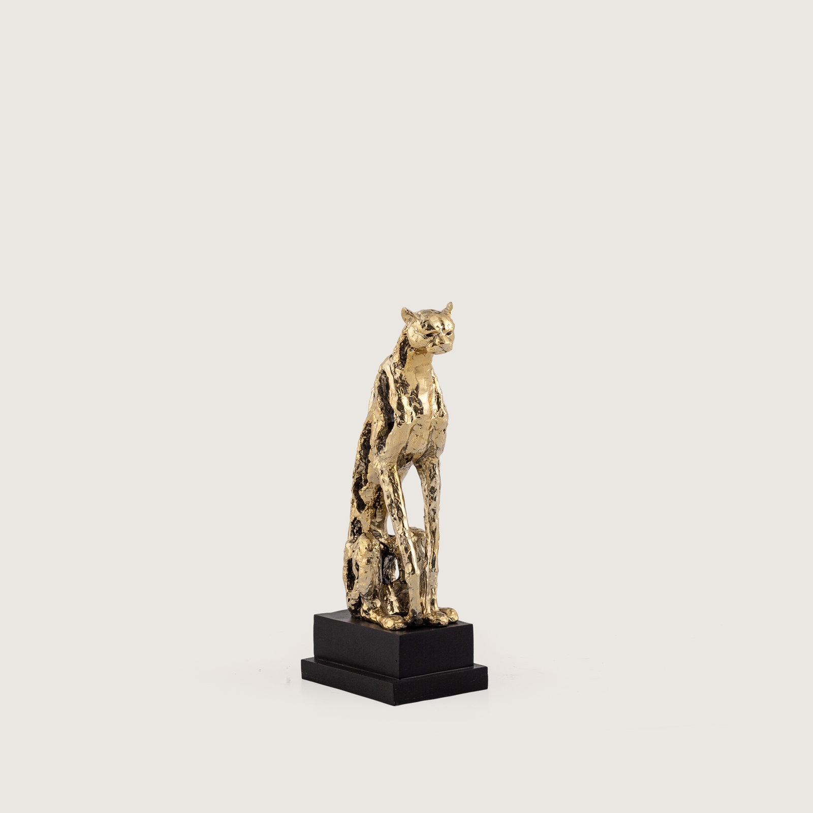 OTURAN DELİKLİ JAGUAR, GOLD KAPLAMA