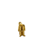 OTURAN ADAM KİTAP TUTUCU GOLD